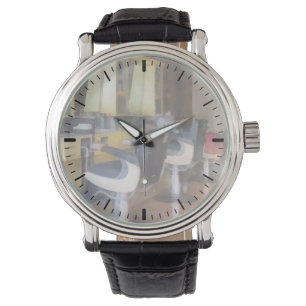 Montre Petit magasin de coiffure de ville