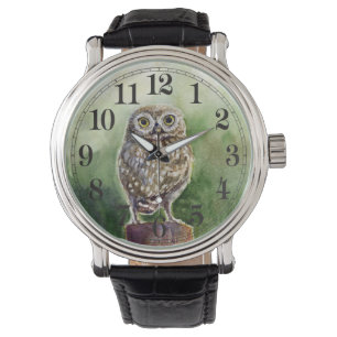 Montre Petite aquarelle de chouette