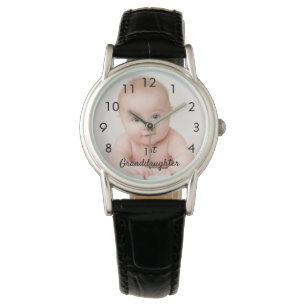 Montre Petite-fille bébé sur mesure photo grand-mère