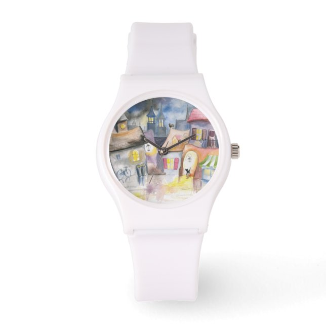 Montre Petite ville la nuit (Recto)