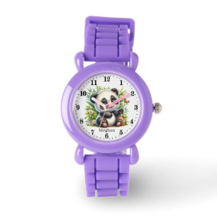 Montre Petites filles panda ours ajouter nom