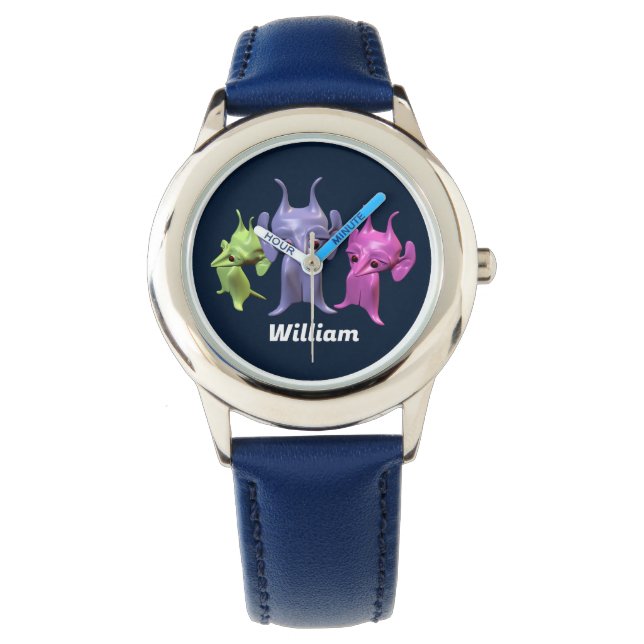 Montre Petits Martiens personnalisés (devant)