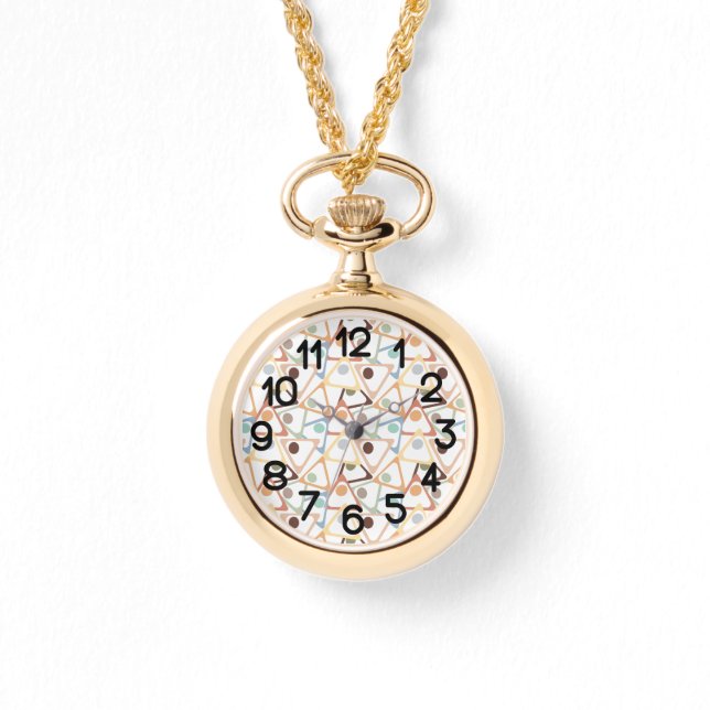 Montre Petits Triangles Pastel (Recto)
