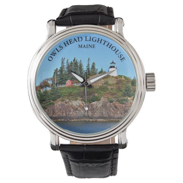 Montre Phare de Owls Head, Maine eWatch (devant)