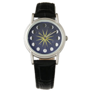 Montre Phases et étoiles du soleil, de la lune