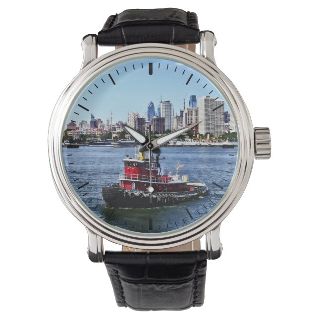 Montre Philadelphia PA - Tugboat par Philadelphia Skyline (devant)