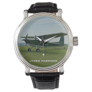Montre Photo d'avion, Aviation, Nuit de jeu, Personnalisé