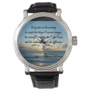 MONTRE PHOTO DE BEAUTIFUL SERENITY PRAYER OCEAN