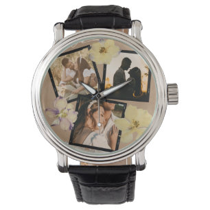 Montre Photo de couple romantique personnalisé pour la Sa