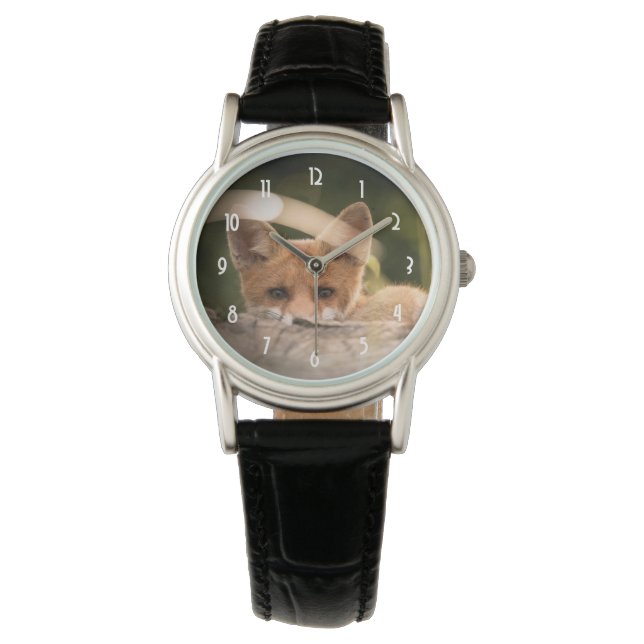 Montre Photo de Cute Little Orange Fox (devant)