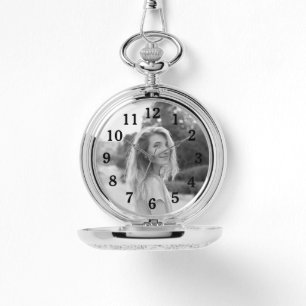 Montre Photo de la fille noire et blanche pour maman