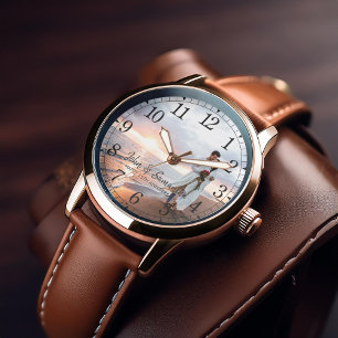 Montre Photo de l'anniversaire moderne personnalisée
