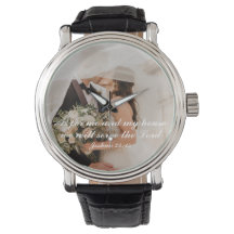Photo de mariage avec Écriture chrétienne