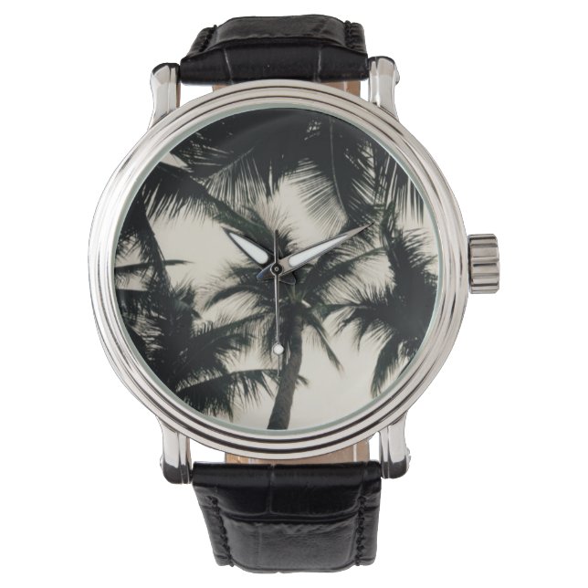 Montre photo de palmiers par Willowcatdesigns (devant)