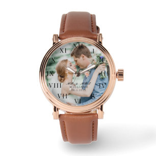 Montre Photo Élégante moderne Mariage de mer