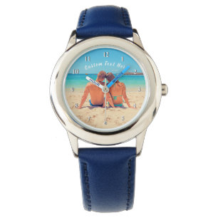 Montre Photo et texte personnalisés - Votre propre design