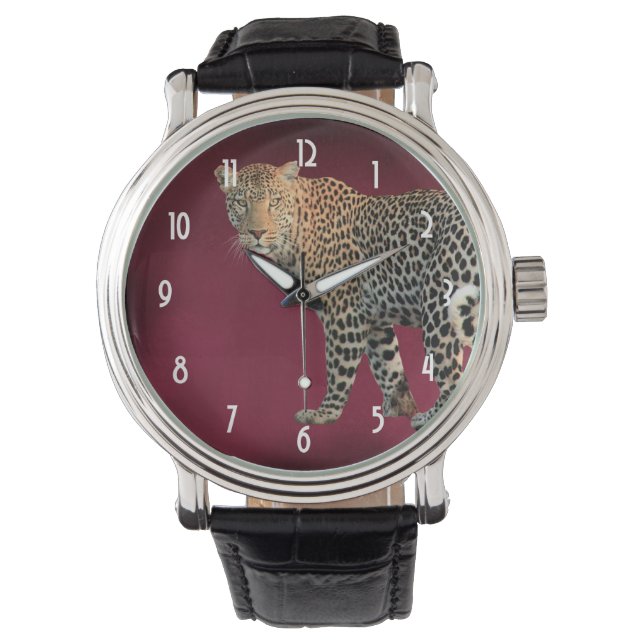 Montre Photo léopard tacheté - Belle et intense (devant)