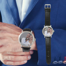PHOTO Mens Watch 25th 50th Husband N'IMPORTE QUEL 