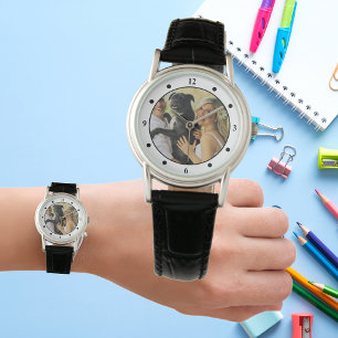 Montre PHOTO Montrer Femme Mari Enfants Parents Animaux F
