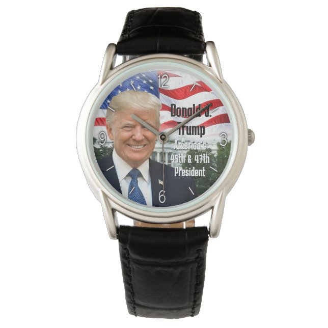 Montre Photo patriotique 47ème Président Donald Trump 202 (devant)