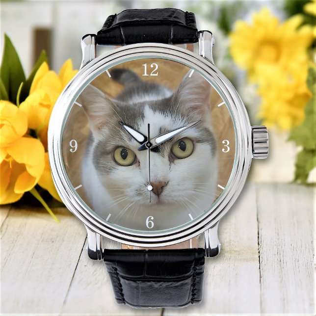 Montre Photo personnalisée de la famille des animaux de c (Créateur téléchargé)