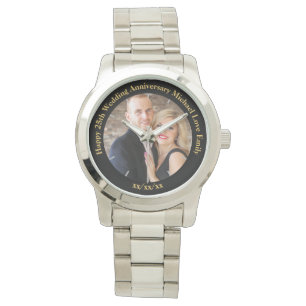 Montre Photo personnalisée de l'anniversaire du Mariage