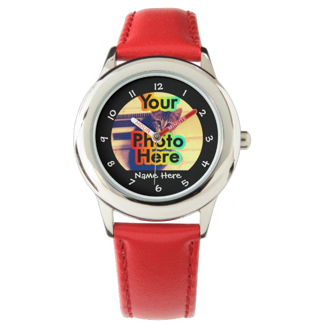 Montre Photo personnalisée de l'enfant (devant)