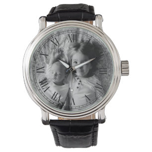 Montre Photo personnalisée de style noir et blanc