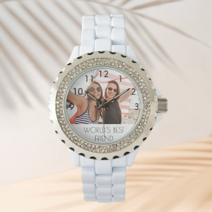 Montre photo personnalisée du monde meilleur ami t