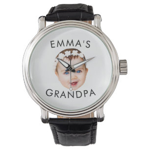 Montre Photo personnalisée Face Maman Grand-mère Grand-pè