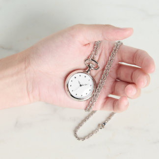 Montre Photo personnalisée Montre-collier en argent pour