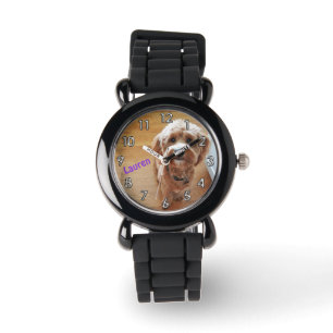 Montre Photo personnalisée Parties scintillant de surveil