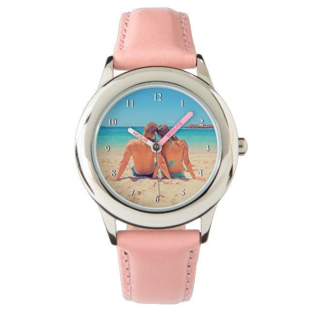 Montre Photo personnalisée Regardez vos photos d'amour pr (devant)