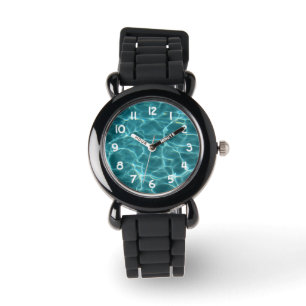 Montre Photo Piscine Numéros blancs