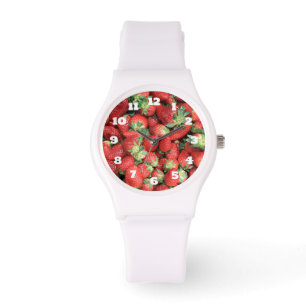 Montre Photo Red Juicy Strawberries