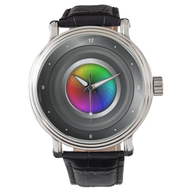Montre Photographie Couleur Roue Caméra Lens Photographe (devant)
