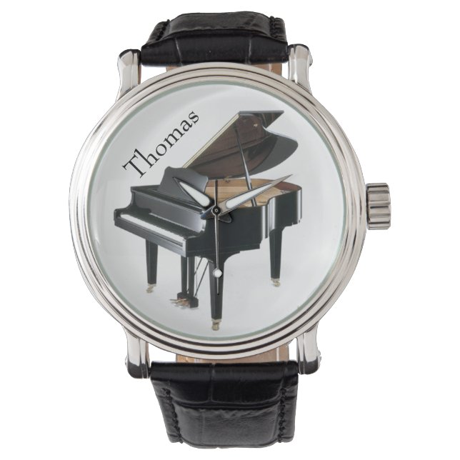 Montre Piano Noir (devant)