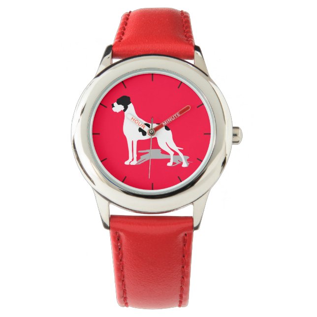 Montre Piebald noir grand Danse (devant)