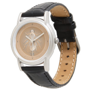 Montre Pièce de monnaie de cuivre moderne d'abeille en