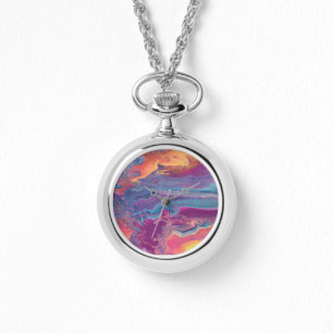 Montre Pièce maîtresse de peinture abstraite eWatch Montr