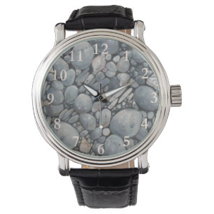 Montre Pierres de plage Coques Galets Rochers Peinture Ar