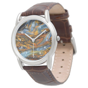 Montre Pietersite à motifs