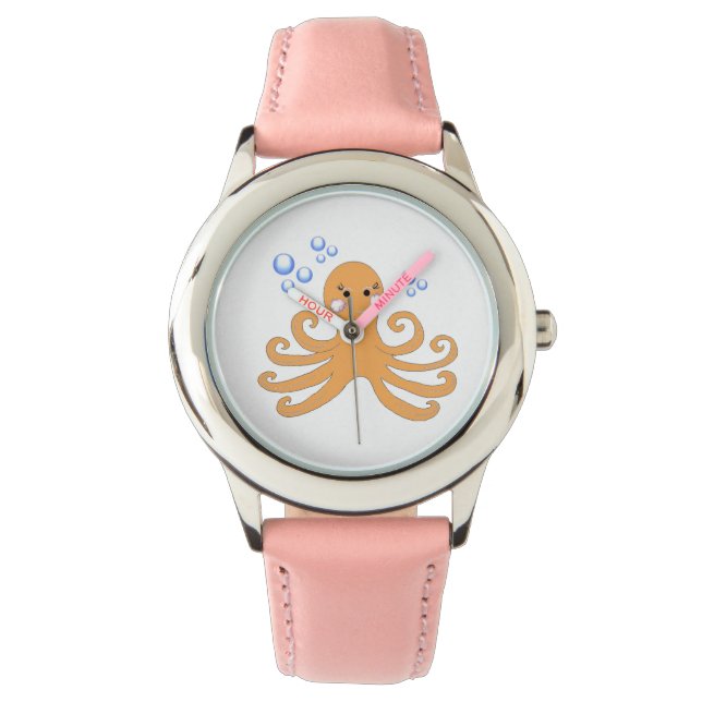 Montre Pieuvre de caricature lunaire (devant)