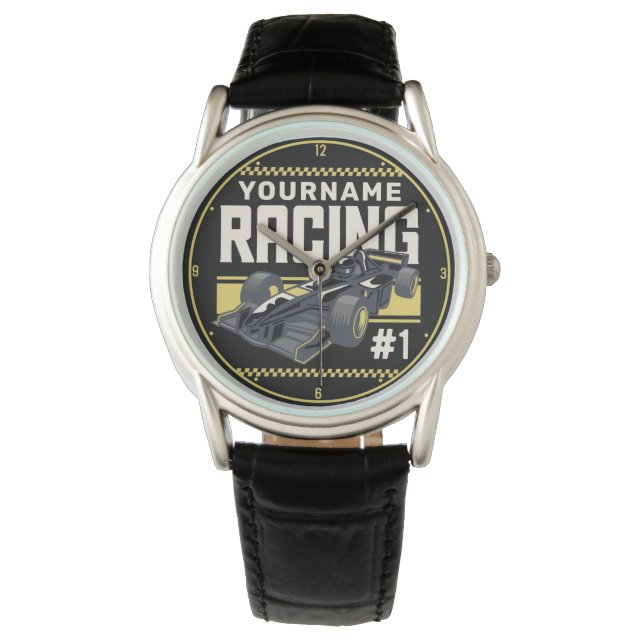 Montre Pilote de voiture de course rapide de l'équipe de  (devant)