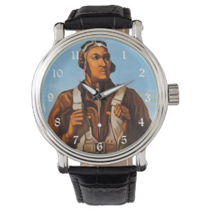 Montre Pilotes d'aviation afro-américains de 2ÈME GUERRE 