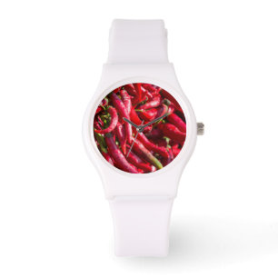 Montre Piment Rouge Épicé Dans La Ville De Kalocsa