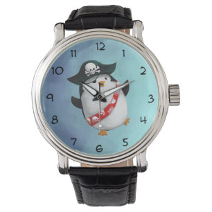 Montre Pingouin Pirate mignon