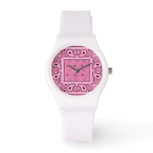 Montre Pink bandana paisley bandanas pays rap hip hop