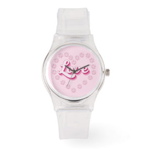 Montre Pink Pickleball Love Valentines Day Heart