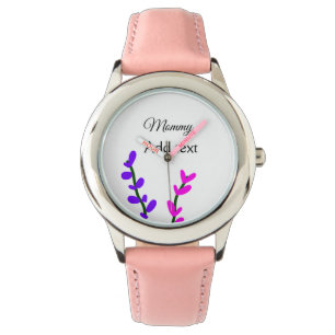 Montre Pink violet lavande maman le jour maman cadeau